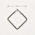 Square Bali Earrings- 3 Pairs