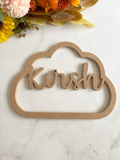 MDF Name Cutout With Shapes