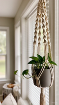 Small white plant hanger