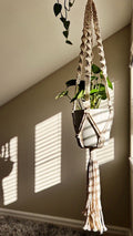 Small white plant hanger