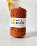 Burnt Orange - 3mm/4mm Twisted