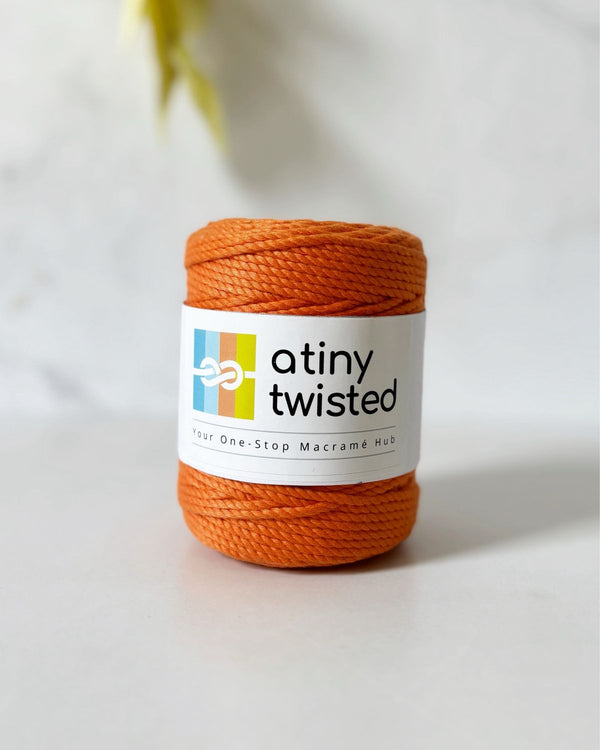 Orange - 2mm Twisted