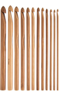 Bamboo Handle Crochet Hooks 3-10mm