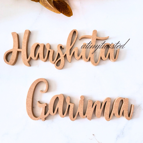 MDF Name Cutout