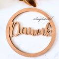 MDF Name Cutout With Shapes