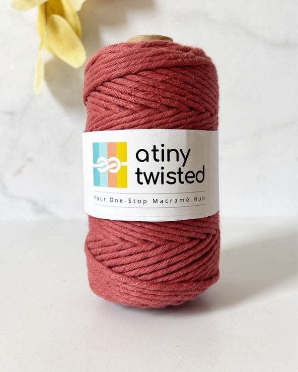 Brick Red- 3mm/4mmTwisted