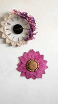 Floral Macrame Clock