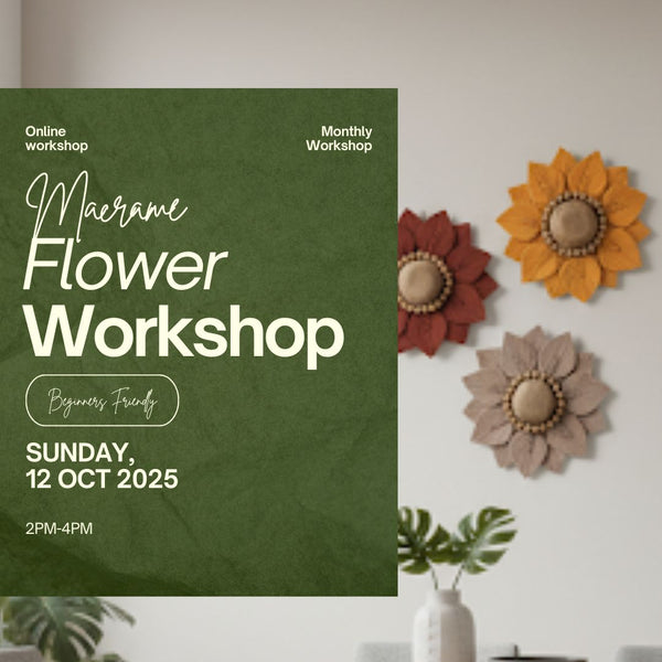 Pre Recorded Macramé Flower-Making Workshop