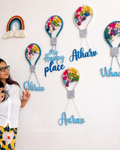 Personalised Kids Nameplate - Parachute balloon