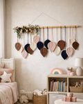 Boho Leaf wallhanging With Flowers