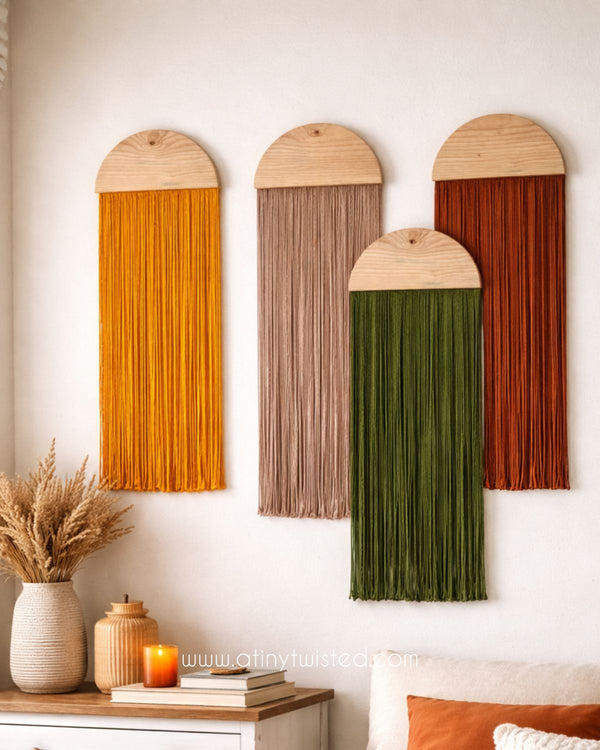 Half circle wallhanging, wall panel hanging