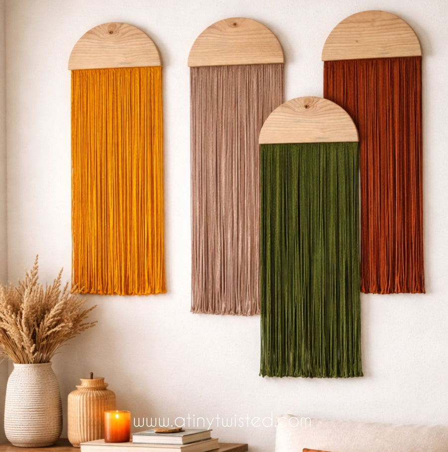Half circle wallhanging, wall panel hanging