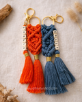 Customised Name Macrame Keyring