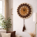 Flower Macrame Clock