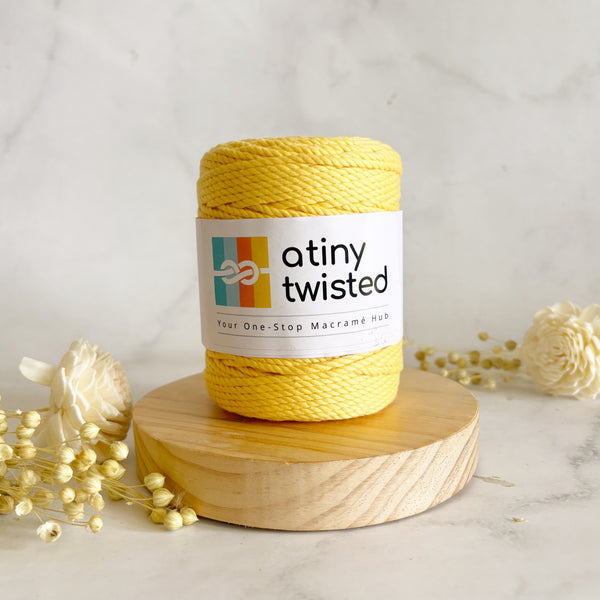 Pastel Yellow - 2mm Twisted