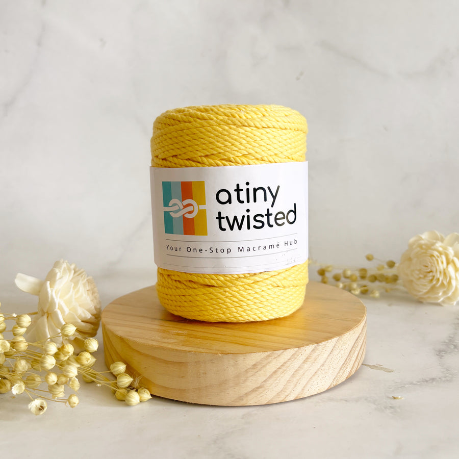 Pastel Yellow - 2mm Twisted