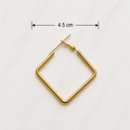 Square Bali Earrings- 3 Pairs
