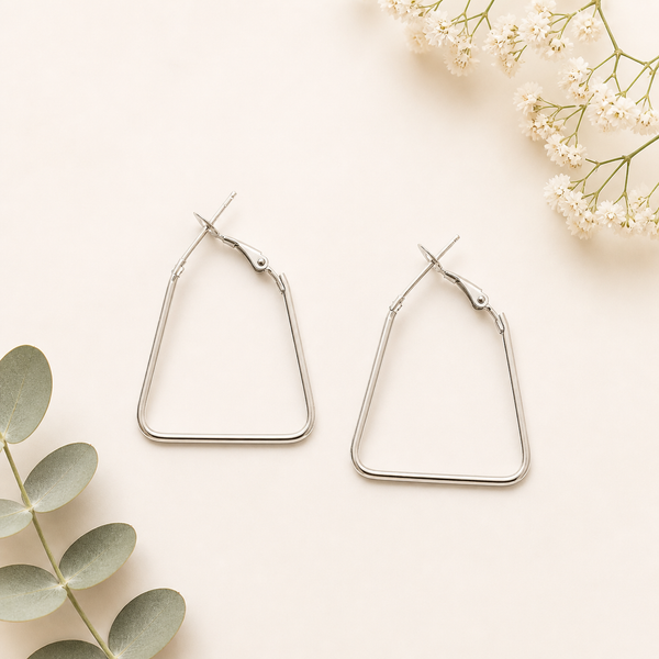Modern Tapered Hoop- 3 Pairs