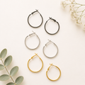 Round Bali Earrings- 3 pairs