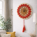 Flower Macrame Clock