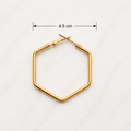 Hexagon Bali Earrings- 3 Pairs