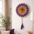 Flower Macrame Clock