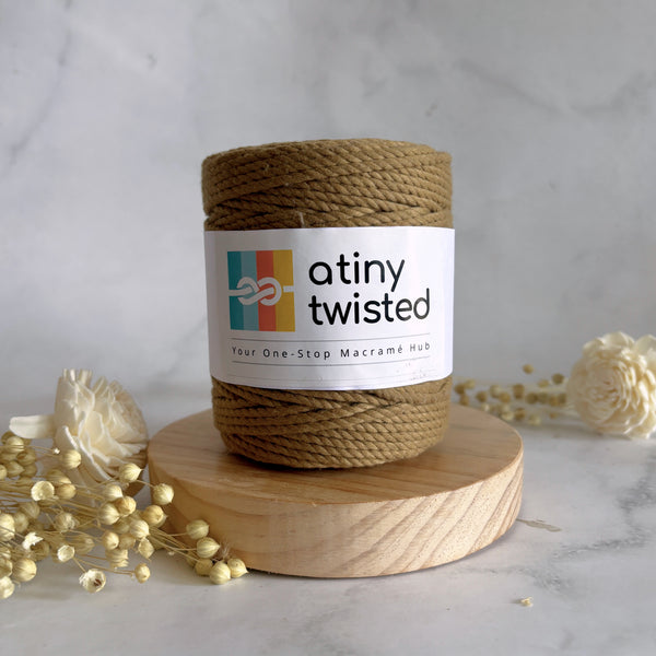 Brown - 3mm Twisted