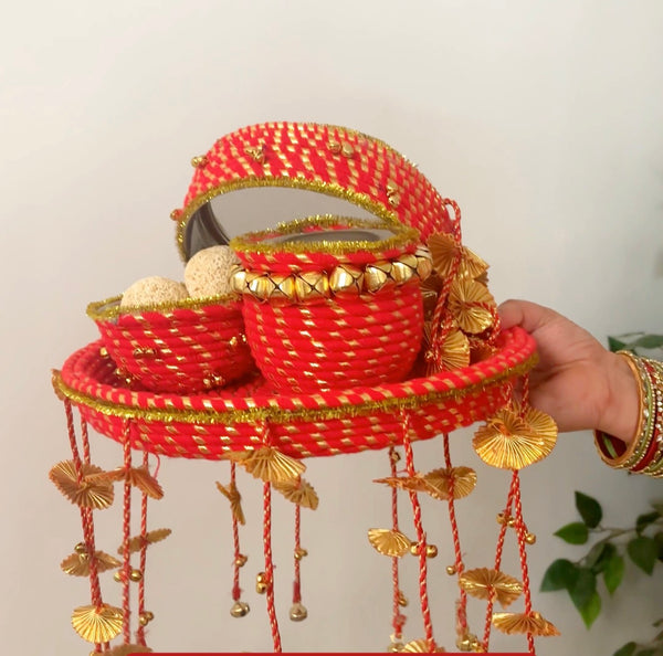 Ghungroo Karva Chauth Thali