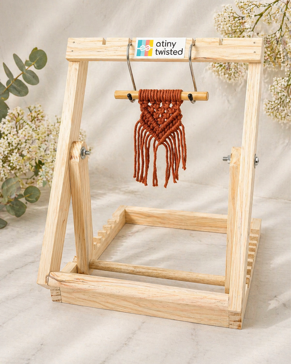 Macrame Stand - Wooden