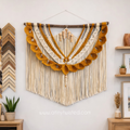 Saffron cascade Wallhanging