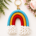 Macrame Rainbow Keyring | Bag Charms