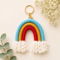 Macrame Rainbow Keyring | Bag Charms
