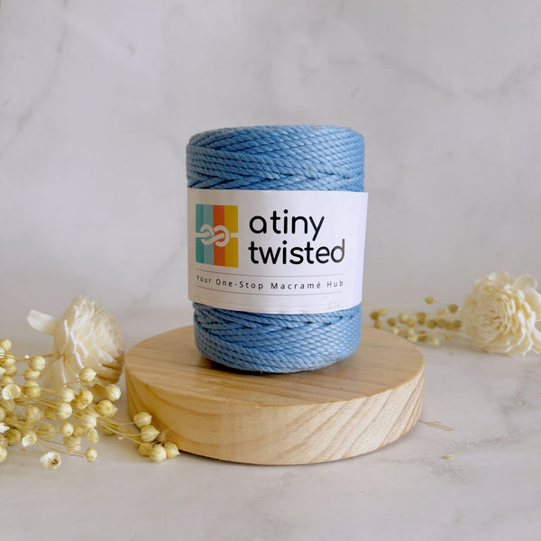 Baby Blue - 2mm/3mm Twisted